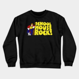 Schoolhouse Rock 70s Cartoon Vintage Logo Crewneck Sweatshirt